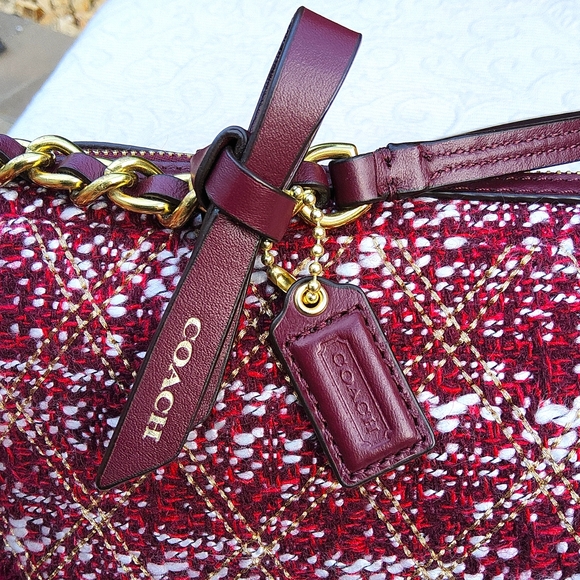 Coach Poppy Quilted Boucle Flight Bag - Perfect Condition - Picture 2 of 14